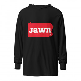 Jawn Hooded long-sleeve tee